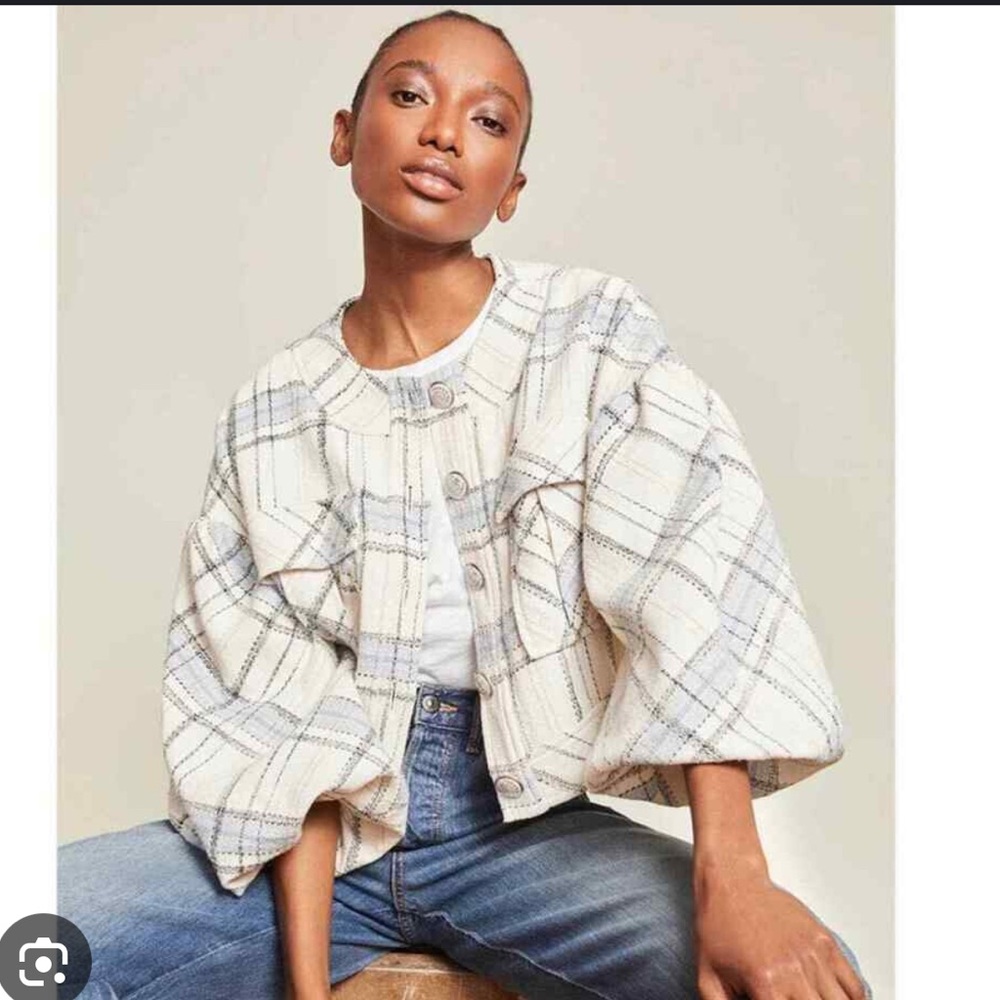 Veronica Beard Nikolai  Blue Ivory Jacket